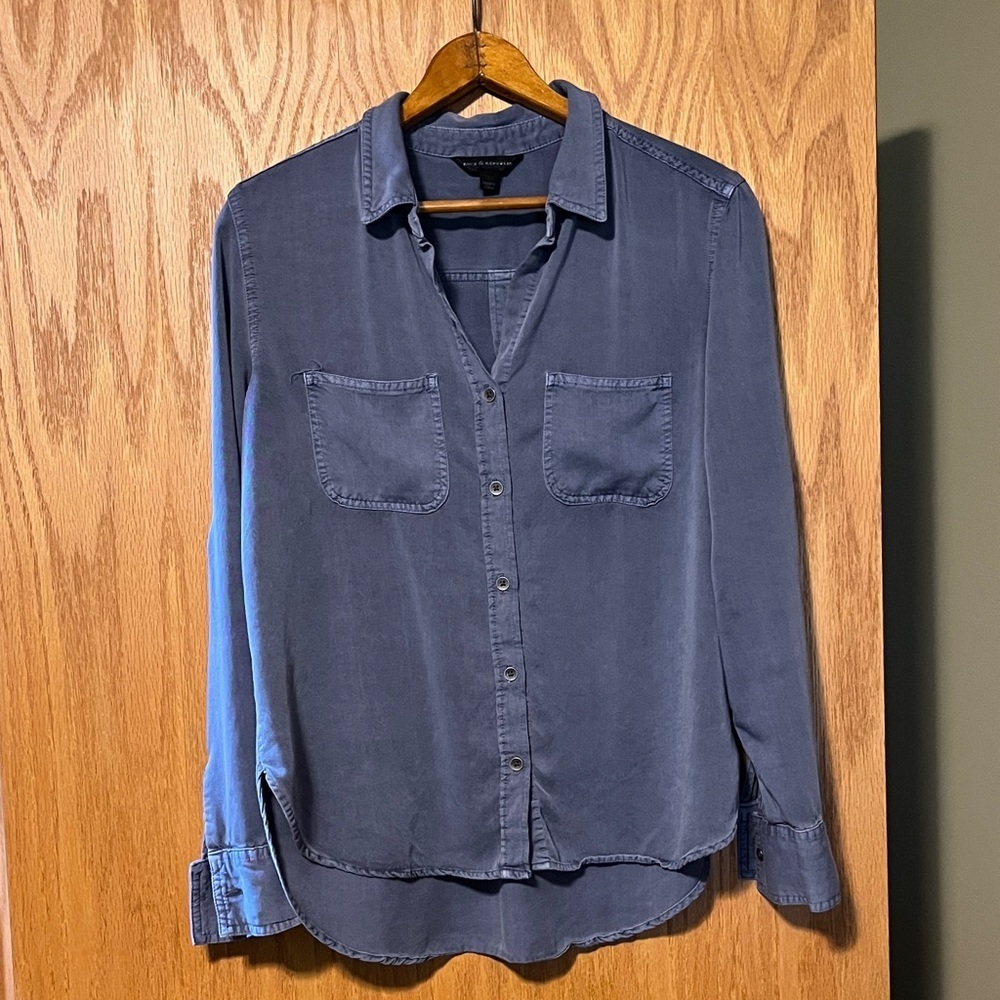 Rock & Republic Slate Blue Top